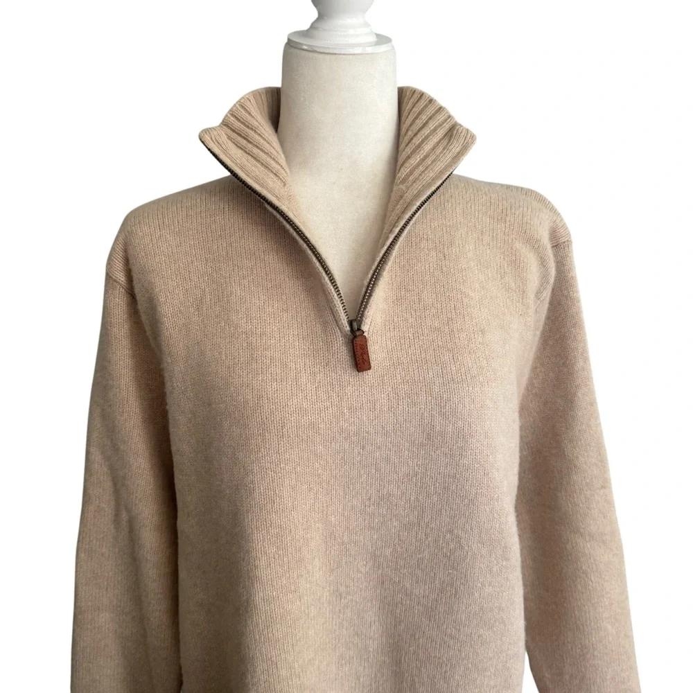 Polo Ralph Lauren Vintage 90’s 100% Lambswool 1/4 Zip Sweater